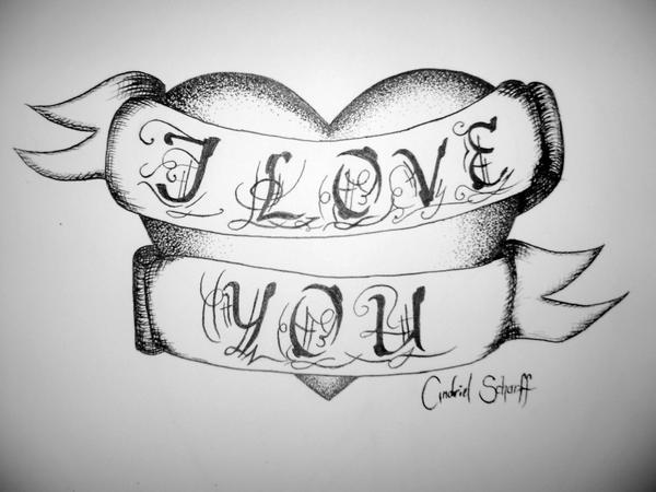 I Love You tattoo heart by AndiCandi509 on DeviantArt