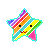 Rainbow Striped Spinning Star by zk29-ytusr-shadow