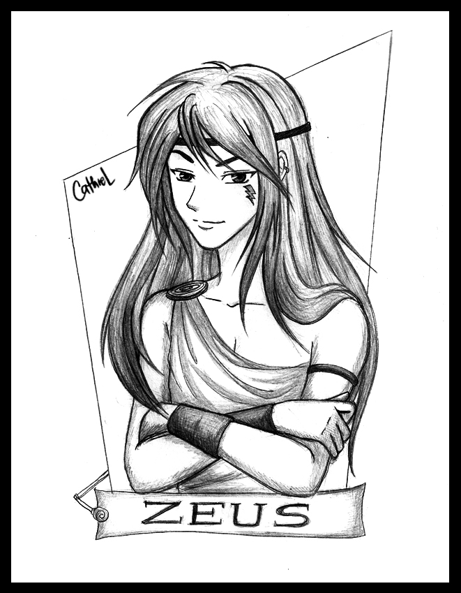Easy Zeus Face Coloring Pages