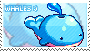 Whale -stamp- by MsPastel