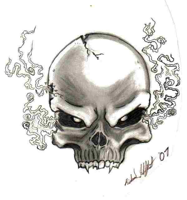 Smoking Skull by Fricky-Ticky-Tavvy on DeviantArt