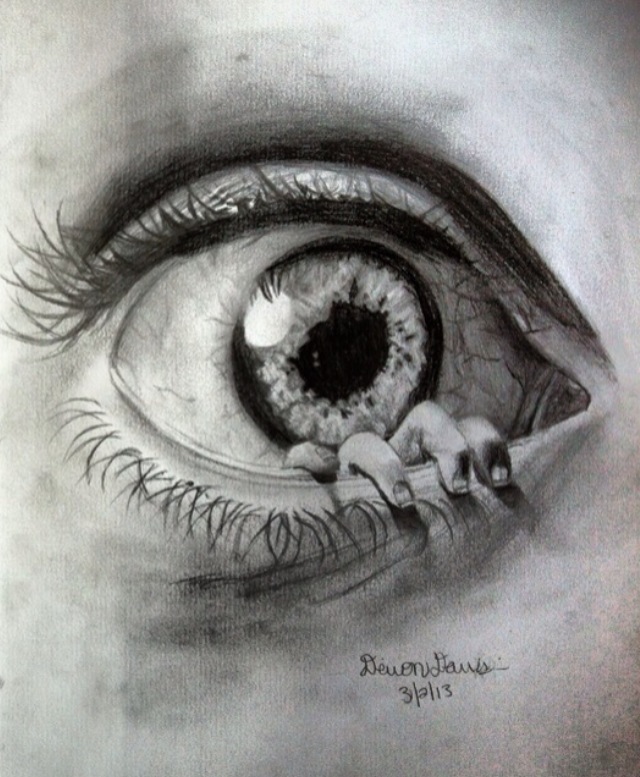 new and improved creepy eye drawing! by DevonDavis on DeviantArt