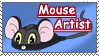 Mouse artist _Stamp by Aquene-lupetta