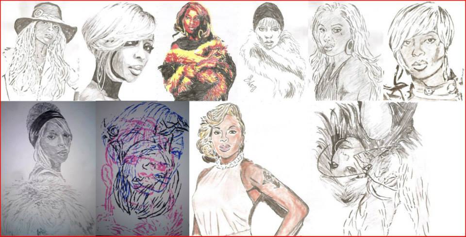 Mary J Blige drawing by SBdrawings on deviantART