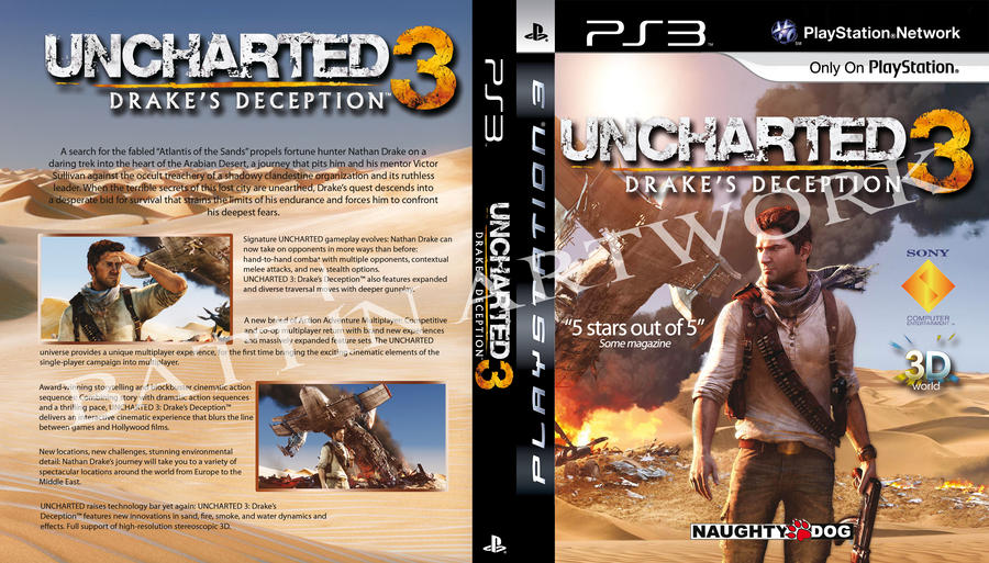 Custom Uncharted 3 Boxcover by Battin on DeviantArt