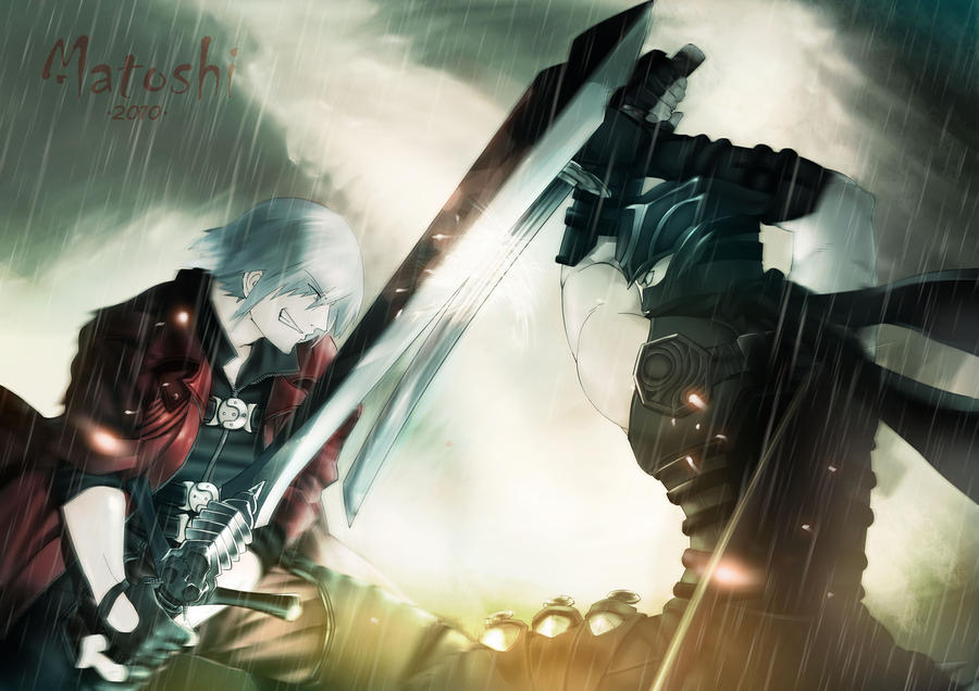 Dante vs. Ryu by G-Matoshi