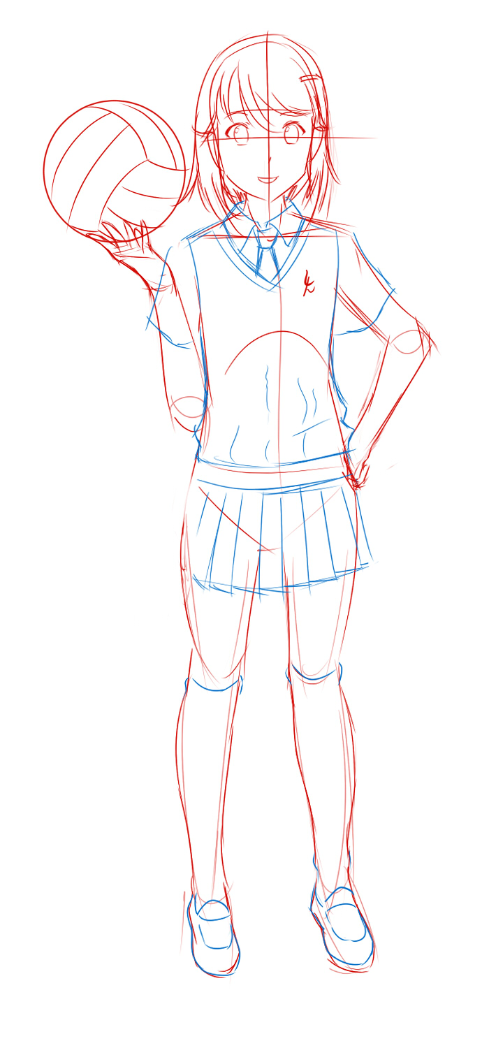 WIP volleyball girl by Indignation on DeviantArt