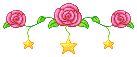 Rose and Star Divider - Commission by etNoir