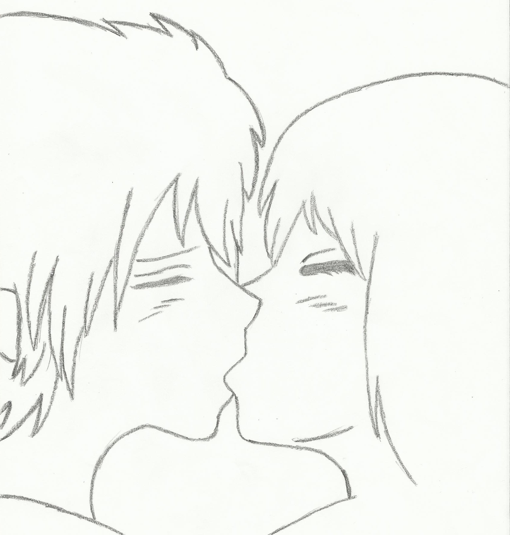 Older Anime Couple Kissing by AkatSakuForever15 on DeviantArt
 Kiss Drawing Simple