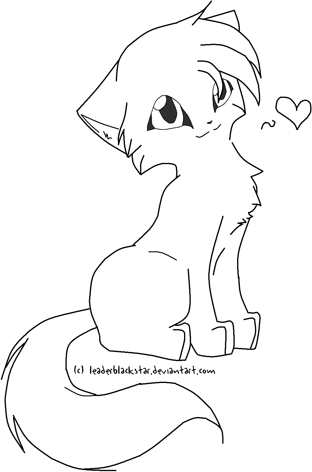 Warrior Cats Coloring Pages Blue Stars