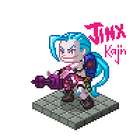 Jinx lol Pixel by kajinman