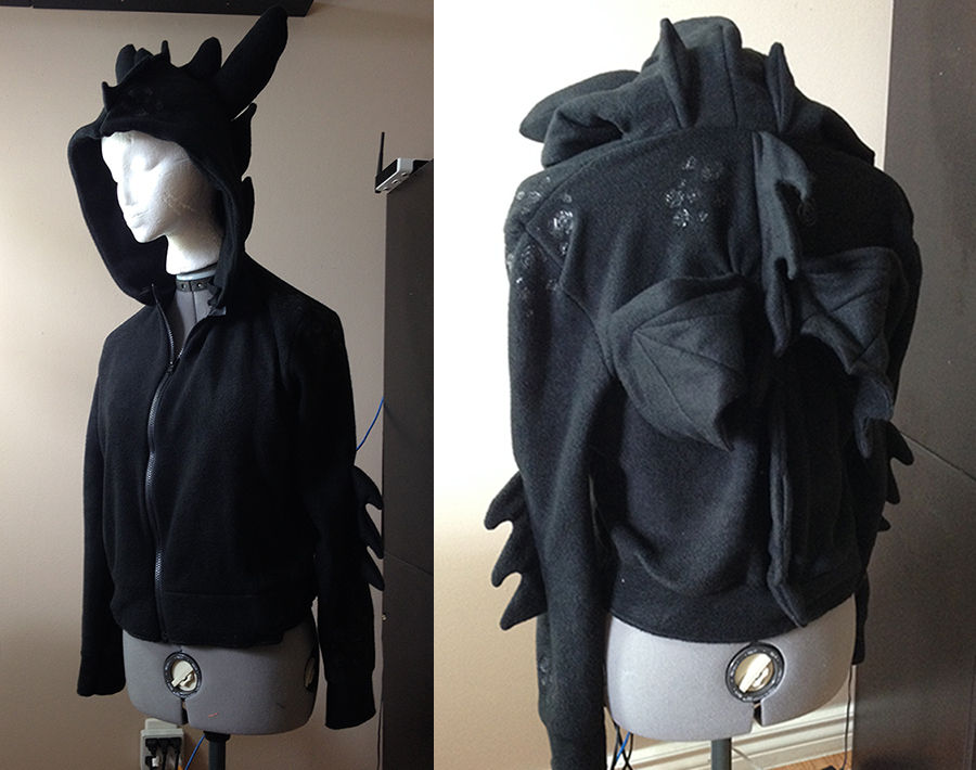 How to Train your Dragon - Toothless custom hoodie by Kitamon