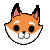 Cute simple fox icon by Xannijn