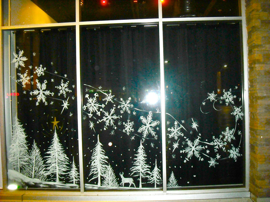 Window Painting Ideas For Christmas