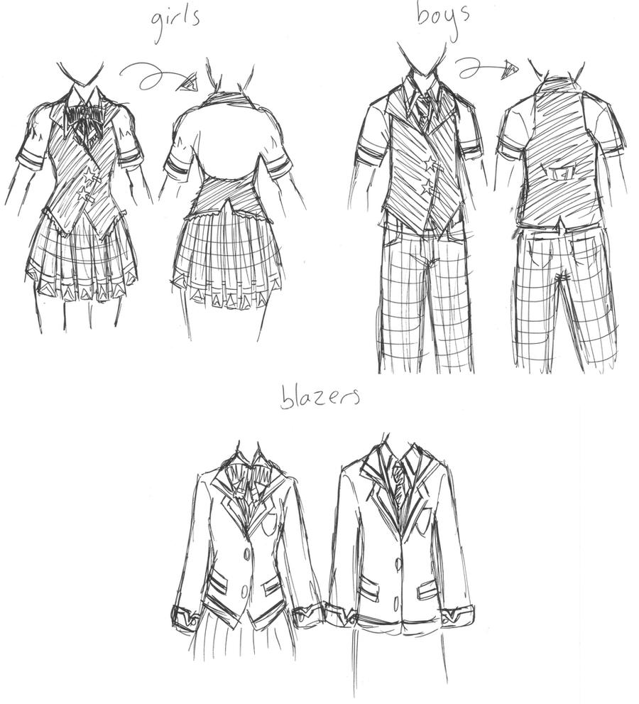 School Uniform Designs by mikiXtheXgreat on DeviantArt