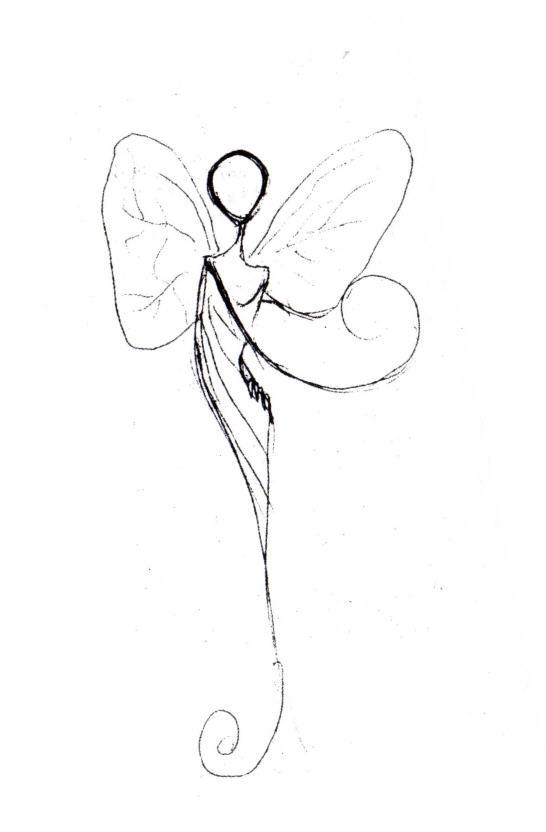 Fairy-line-ink by casteen on DeviantArt